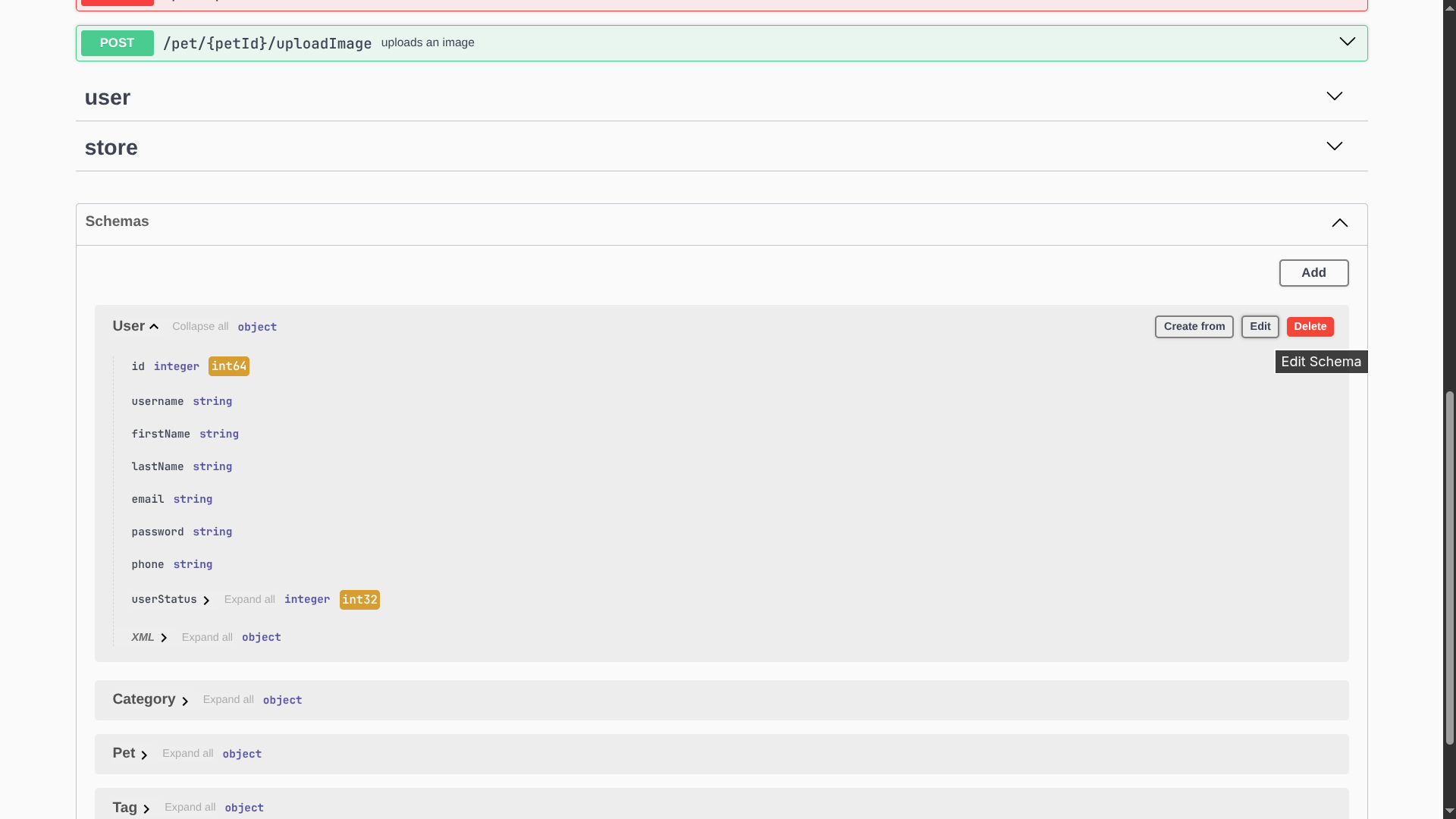 Add a schema reference